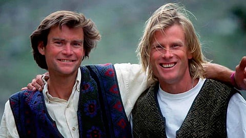 Alex Lowe y David Bridges fueron sepultados por una avalancha el 5 octubre de 1999 (Foto: Fundación Chris Noble/Alex Lowe)