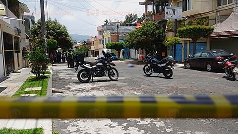 La zona se encuentra acordonada