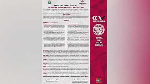 El Ayuntamiento se constituye en jurado calificador y sesionará para designar al ganador o declarar la presea desierta