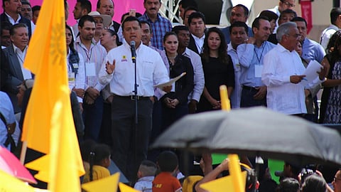 Sólo un gobierno de izquierda puede hacer frente a las embestidas de Donald Trump, consideró el perredista (Foto: ACG)