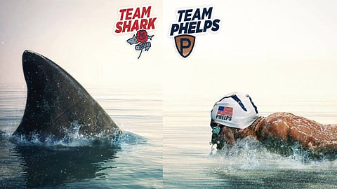 La prueba se realizó en aguas abiertas (Foto: @SharkWeek)