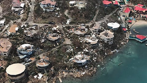 A través de imágenes aéreas mostró el daño dejado por el huracán Irma (Foto: Twitter.com/RichardBranson)