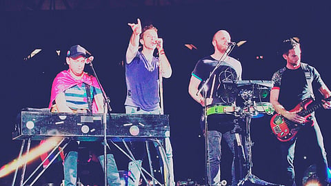 Hasta dijo "Gracias... ¡Totales!" (Foto: @coldplay)
