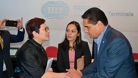 Invita Gobernador a ejecutivos de la empresa líder en movimiento de carga contenerizada a expandir sus inversiones en Michoacán (Foto: Cortesía)