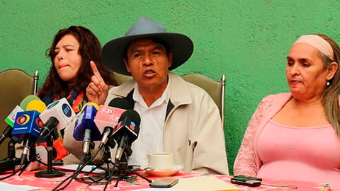 El Movimiento Indígena de Michoacán dejó en claro que respaldan a López Obrador (Foto: ACG)