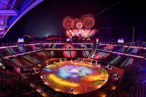 A unos Juegos Olímpicos de Invierno brillantes correspondió una no menos brillante ceremonia de clausura, ssí se despidió Pyeongchang 2018 (Foto Twitter).