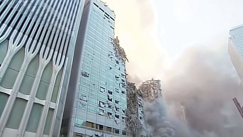 Muchos señalaron la valentía del camarógrafo (Foto: captura de video)