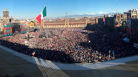 La Banda Sinfónica de Tlaxiaco, arrancó el evento (Foto: @jenarovillamil)