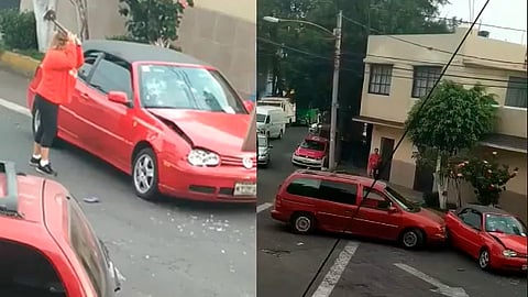 El accidente ocurrió en la colonia Potreros del Llano en la alcaldía Azcapotzalco (Foto: captura de pantalla de Facebook La Prensa)