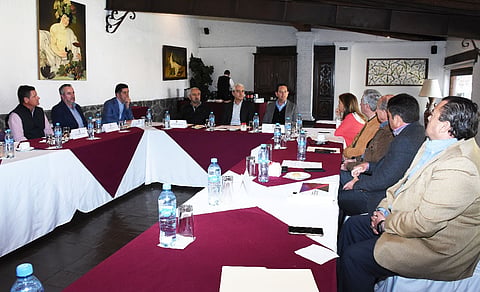 El titular de la Secretaría de Desarrollo Económico se reunió empresarios del estado (Foto: Cortesía)