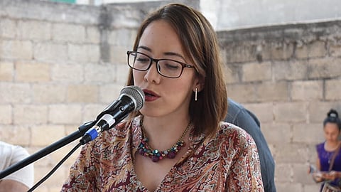 La alcaldesa deseó que las fiestas se realicen en un ambiente de armonía y convivencia (Foto Cortesía)