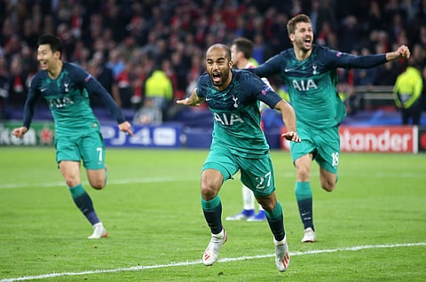 Fueron tres goles de Lucas Moura los que lograron otro milagro en las semifinales de la Champions (Cortesía Twitter: @SpursOfficial).