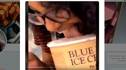 El supermercado retiró de la venta todos los helados del refrigerador
(Foto: @BlindDensetsu)