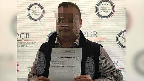 Duarte de Ochoa fue condenado a nueve años de prisión (Foto: PGR)