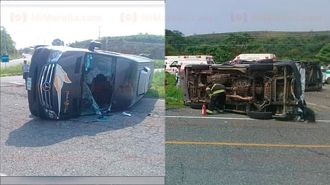 El suceso dejó
sin vida al conductor del transporte del servicio público, así como a otra persona, ambos
están en calidad de desconocidos
(Foto: RED 113)