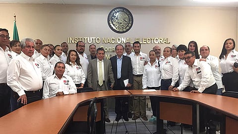 Vocal Ejecutivo del INE en Michoacán, recibió a la comisión de Delegados de RSP (Foto Cortesía)