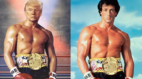 Stallone es un símbolo de lucha y coraje (Foto: @realDonaldTrump)