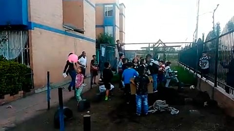 La "manifestación" ocurrió en Colombia (Foto: Captura de pantalla)