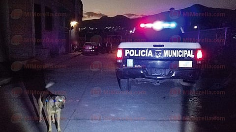 El difunto yacía justo a espaldas de la barda perimetral del fraccionamiento Valle de Los Reyes (Foto: RED 113)
