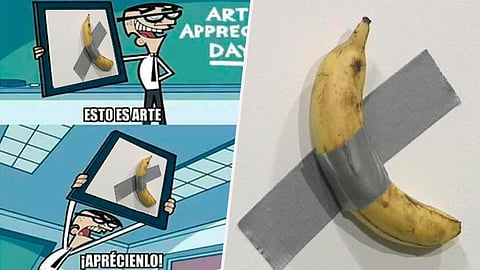 El mismo autor de esta obra es el que creó un inodoro de oro
(Foto: Especial)