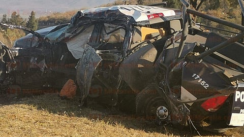 El aparatoso accidente se registró al filo de las 17:00 horas del pasado domingo (Foto: RED113)