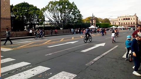 Refirió que la ciclovía además de ser un espacio en donde hay personas que practican deportes tiene que ver con el reconocimiento (Foto: Sayra Casillas)
