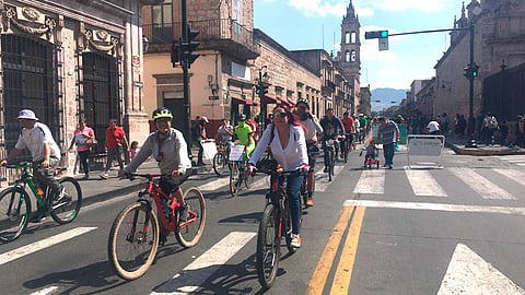 Podría ser a principios de agosto cuando se informe del color que portaran las bicicletas (Foto: Bicivilizate Michoacán)