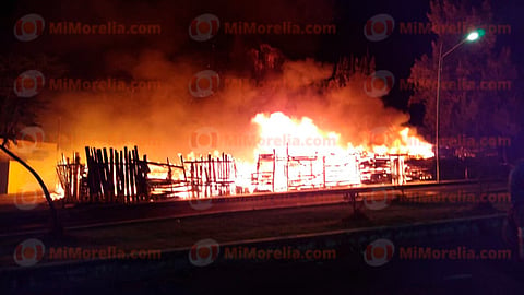 El incendio dejó solo daños materiales (Foto: RED 113)