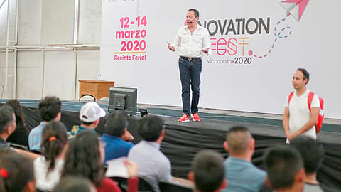 El secretario de Gobierno participó en la platica “Em-Préndete” durante el Innovation Fest 2020 (Foto Cortesía)