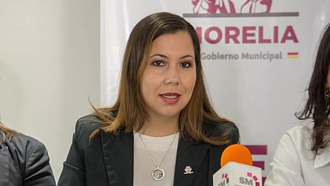La presidenta de Coparmex pide al presidente Andrés Manuel López Obrador, mayor estimulo fiscal (Foto Facebook: Coparmex Michoacán)