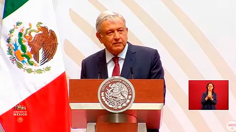 El evento se lleva a cabo sin invitados (Foto: captura de video)