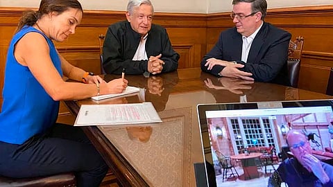 López Obrador no dio más detalles de la videollamada (Foto: @lopezobrador_)