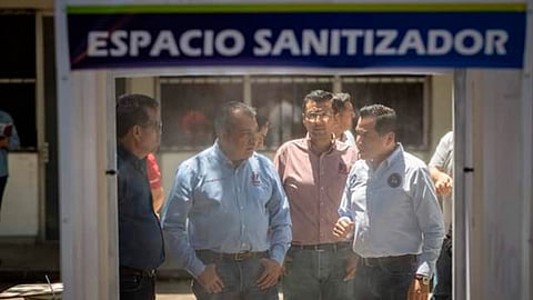 Raúl Morón Orozco recordó que se han sanitizado todos los mercados y hospitales (Foto: cortesía)