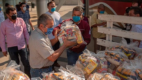 Entre sus acciones está un programa alimentario para apoyar a personas en extrema pobreza y pobreza, así como adultos mayores y desempleados (Foto: Cortesía)