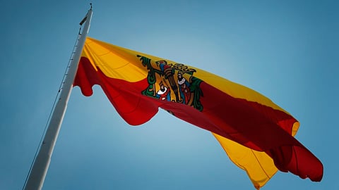 La bandera fue obsequiada por un grupo de empresarios (Foto: Cortesía)