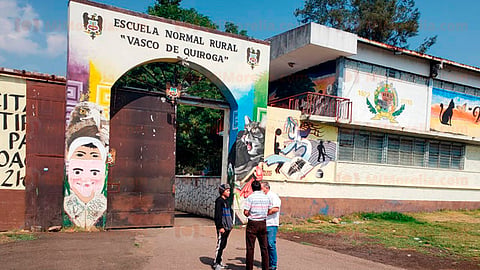 El 19 de mayo seis profesores fueron cesados por mantenerse supuestamente a la “fuerza” como comisionados en Tiripetío (Foto: Twitter/@HectorAyala84)