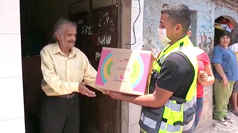 Gobierno del Estado se preocupa por adultos y discapacitados: Jesús Álvarez, beneficiario del Plan Emergente Michoacán Alimenta (Foto Cortesía)