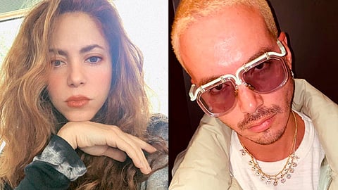 Con el hashtag #JBalvinIsOverParty que se hizo rápidamente tendencia, hicieron un llamado para “cancelar” al intérprete de “Morado” (Foto Facebook: Shakira / J Balvin)
