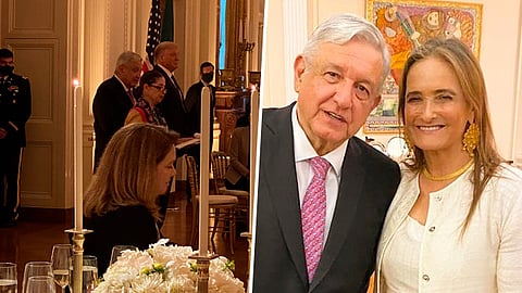 Compartió fotografías y videos de la cena a la que fue invitada por AMLO
(Foto: Twitter/@PatyArmendariz)