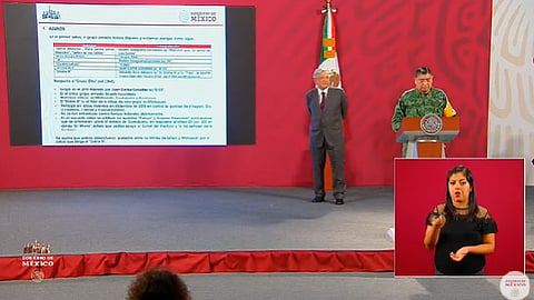 El informe lo dio el secretario de Defensa Nacional
(Foto: Captura de pantalla/YouTube/Gobierno de México)