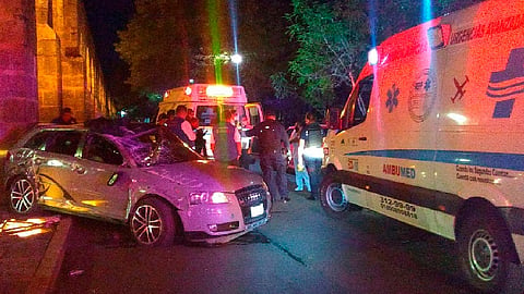Una de las citadas unidades es de la marca Audi A3 (Foto: FB/Ambulancias AMBUMED )