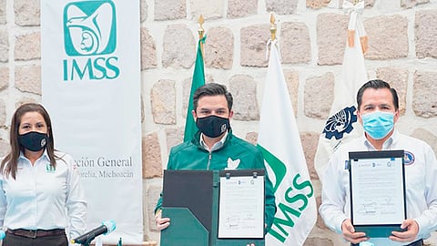 Este convenio fortalecerá las capacidades del IMSS, promoverá el intercambio de experiencias y conocimientos entre instituciones: Enrique Fernández (Foto Cortesía)