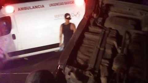 Personal de la Guardia Nacional se encargó del acordonamiento de la zona y el peritaje correspondiente (Foto: RED-113)