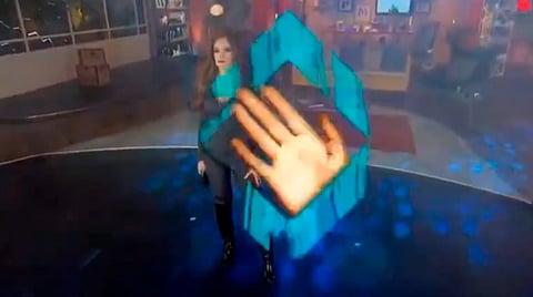 A los de la producción del programa de Imagen Televisión les falló algo que dejó mal parada a la actriz (Fotograma: Imagen Televisión)