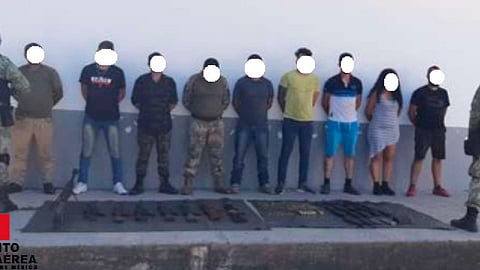 Aseguraron armas y cartuchos (Foto: Cortesía)
