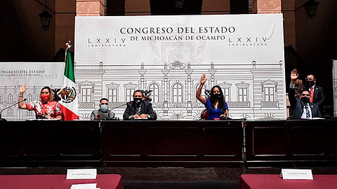 El Pleno de la 74 Legislatura, aprobó adiciones a la Ley Orgánica y de Procedimientos del Congreso del Estado (Foto Cortesía)