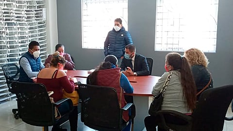 Las demandas se revisaron, quedando con Luis López de reunirse en una semana para dar a conocer las obras que se pueden ejecutar, comentó el líder antorchista (Foto Cortesía)