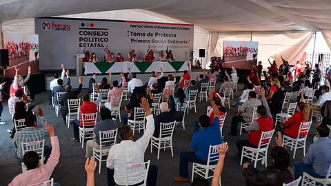 La secretaria general del CEN expresó a los integrantes del consejo que es importante ganar los espacios en las elecciones de 2021 (Foto: cortesía)