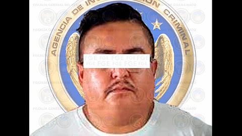 Fue detenido en un centro comercial de Veracruz (Foto: FGE Guanajuato)