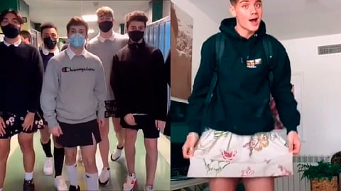 El movimiento reivindicativo pretende denunciar las actitudes machistas como la de adjudicar un género a las prendas de ropa (Foto: captura TikTok/ @mikelgmz)